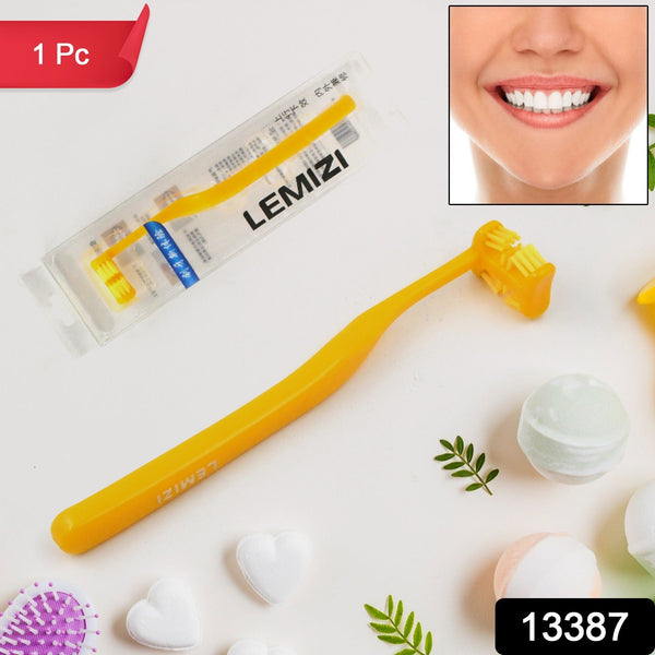 13387 six sided soft toothbrush 1pc