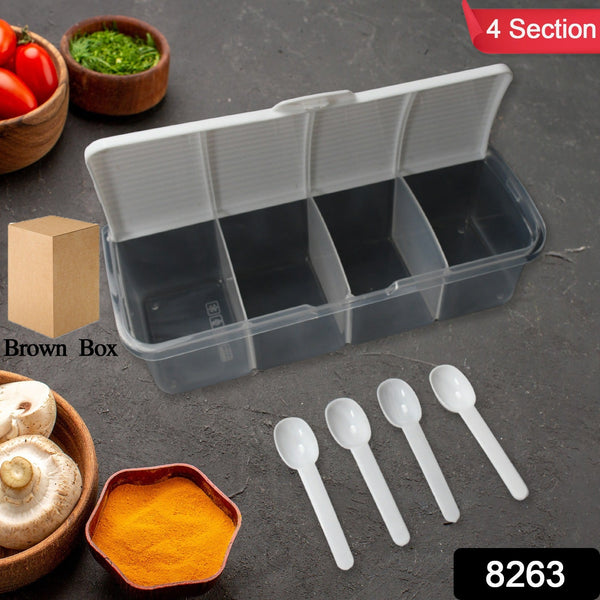 kitchen multipurpose air tight 4 sections storage containers