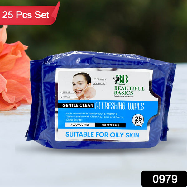 0983 refreshing wet wipes for face facial cleansing refreshing skin hydration soothing for skin ph balance alcohol free nourishing with fruit extract 25 wipes iceoily skin