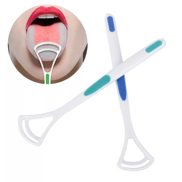 tongue cleaner brush with silica handle