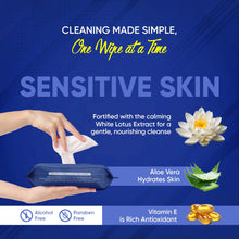 0983 refreshing wet wipes for face facial cleansing refreshing skin hydration soothing for skin ph balance alcohol free nourishing with fruit extract 25 wipes icesesitive skin