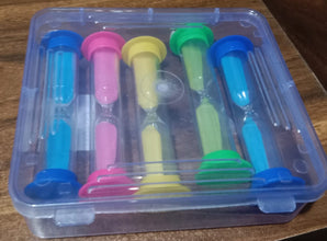 plastic hourglass sand timer