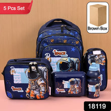 5 in 1 school bag set lunch bag water bottle