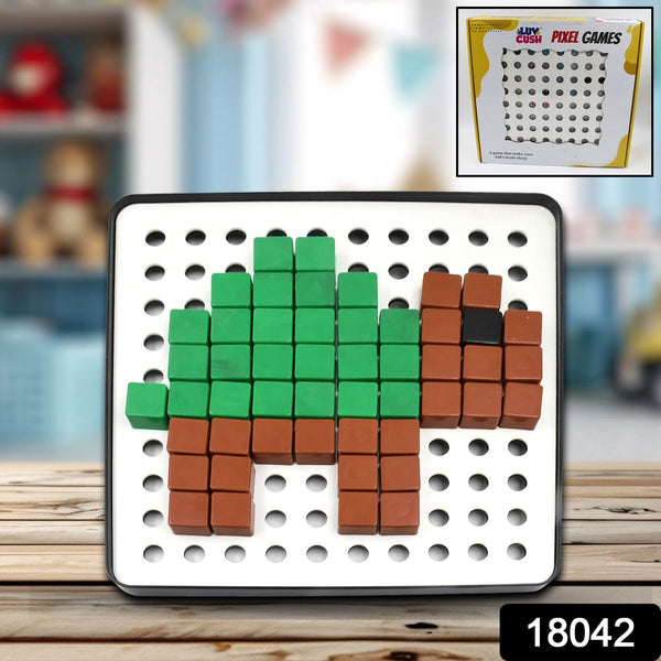 18042 pixel cubes toy for children early education pixel game educational board games board birthday gift for kids learning math toy brain games math puzzle approx 180 cubes with pixel board book
