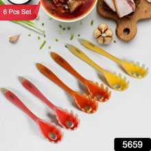 multipurpose silicone spoon silicone basting spoon non stick kitchen utensils household gadgets heat resistant non stick spoons kitchen cookware items for cooking and baking 6 pcs set 13