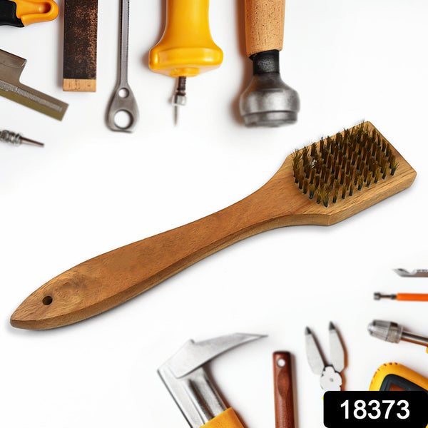 18373 wooden handle wire brush