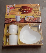 8228 snacks hut cup n platter 3pc