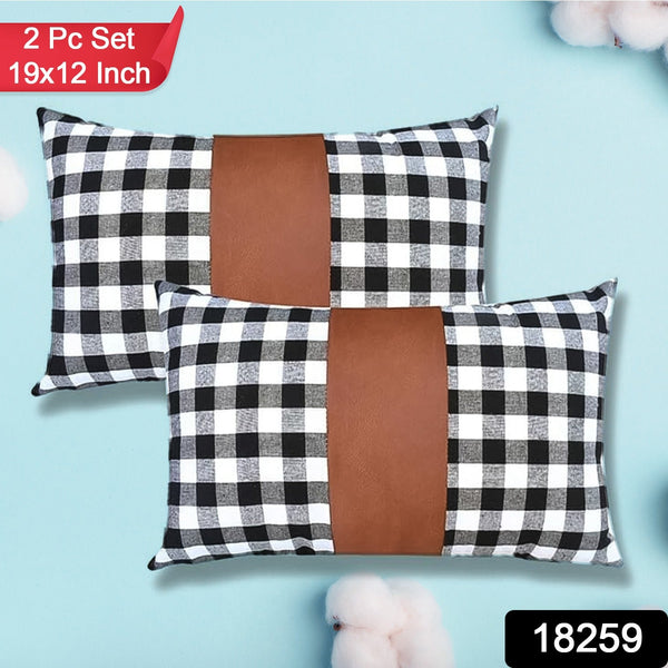 18259 pillow cover 2pc 19x12 inch
