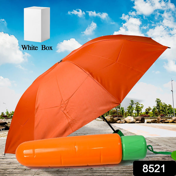 vegetable shaped folding umbrella plastic case creative fashion folding mini sun shade rain umbrella unique umbrella sun uv protection cute design 1 pc 1
