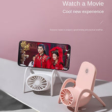 portable mobile phone holder fan