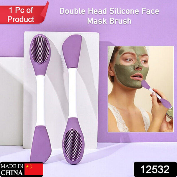 double headed face silicone mask brush