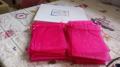 organza drawstring gift bags set