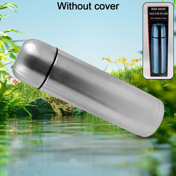 vacuum flask without cover 18 8 stainless steel hot and cold water bottle with push down lid double walled stainless steel bottle for travel home office school picnic 750 ml