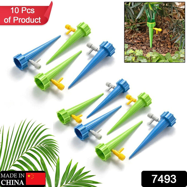 plant watering spikes self watering spikes water dripper for plants adjustable plant watering devices with slow release control valve switch 2