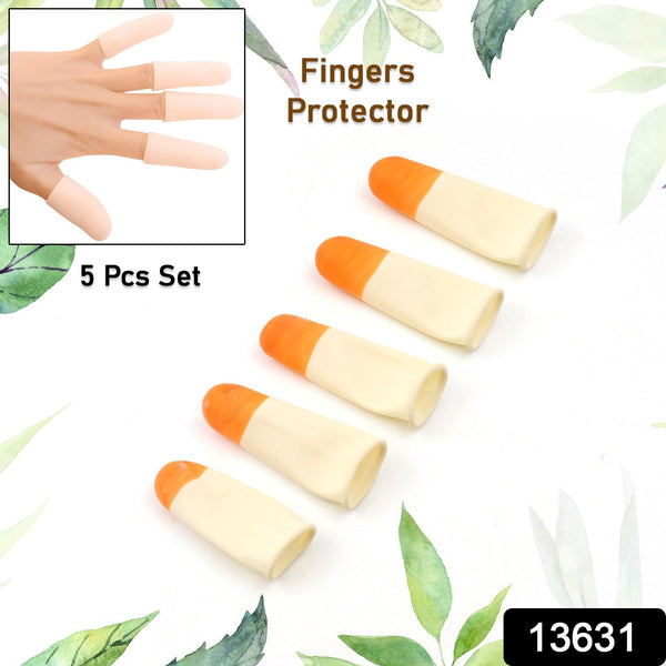 13631 white finger protectors caps 5pc
