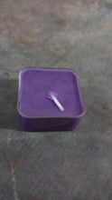 13135 purple sqaure tealight candle 1pc