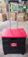 foldable shopping grocery trolley cart travel portable food basket 1 pc