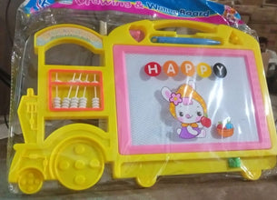 bus shape drawing writing scale board kids
