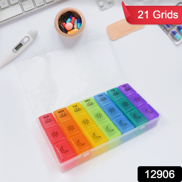 12906 21grid medicine organizer box