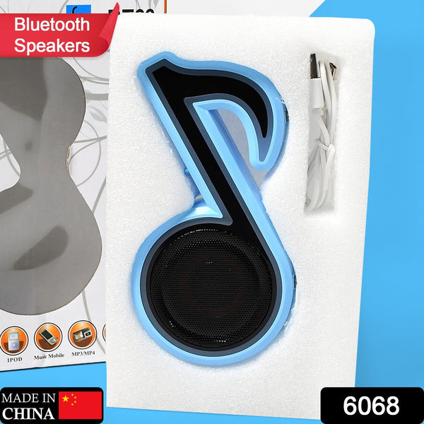 mini portable music note shape speaker subwoofer colorful musical note led lighting sound for creatives gift computer phone sound equipment bluetooth speaker media player