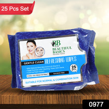 0983 refreshing wet wipes for face facial cleansing refreshing skin hydration soothing for skin ph balance alcohol free nourishing with fruit extract 25 wipes icenormal skin