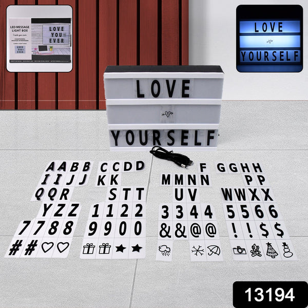 13194 messages cinematic light box