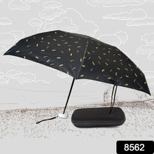 3 fold sun rain protection umbrella zip case