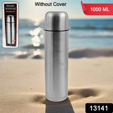 vacuum flask without cover 18 8 stainless steel hot and cold water bottle with push down lid double walled stainless steel bottle for travel home office school picnic 1000 ml