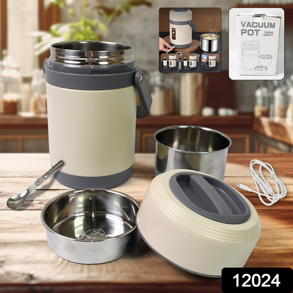 12024 ss electric heated lunch box 2ltr
