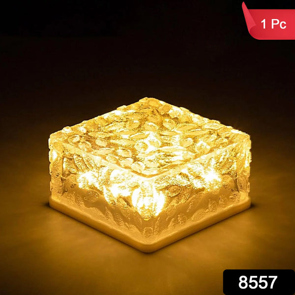 ice cube shaped solar garden light