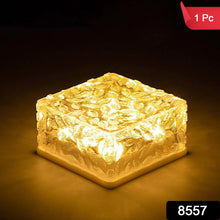 ice cube shaped solar garden light