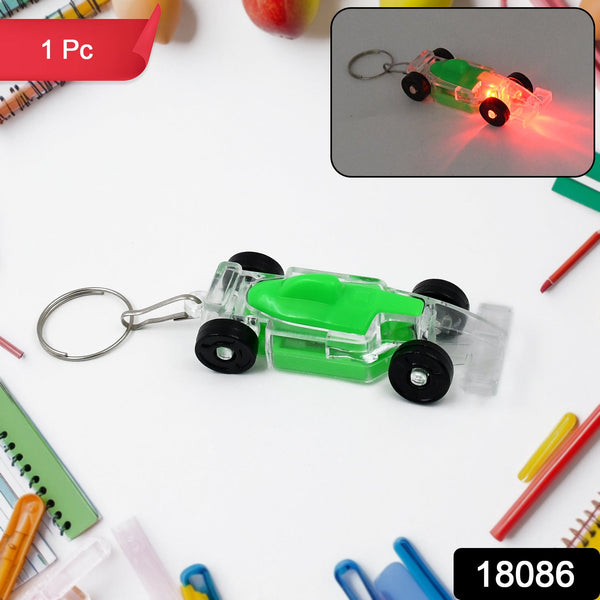 car shape keychain led flashing light