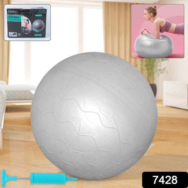 heavy duty gym ball non slip stability ball with foot pump for total body fitness