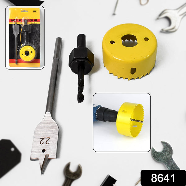 door lock installation hole saw kit
