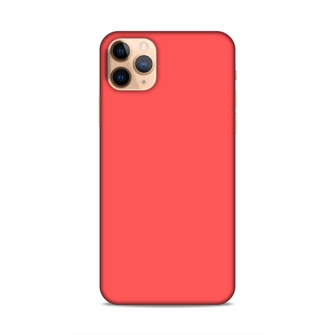 Coral Red Plain iPhone 11 Pro Phone Cover