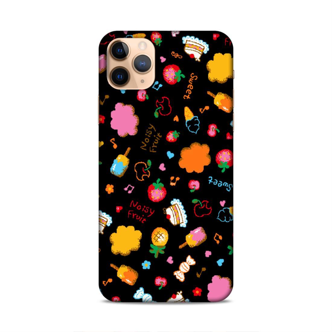 Cute Black Pattern iPhone 11 Pro Mobile Back Case
