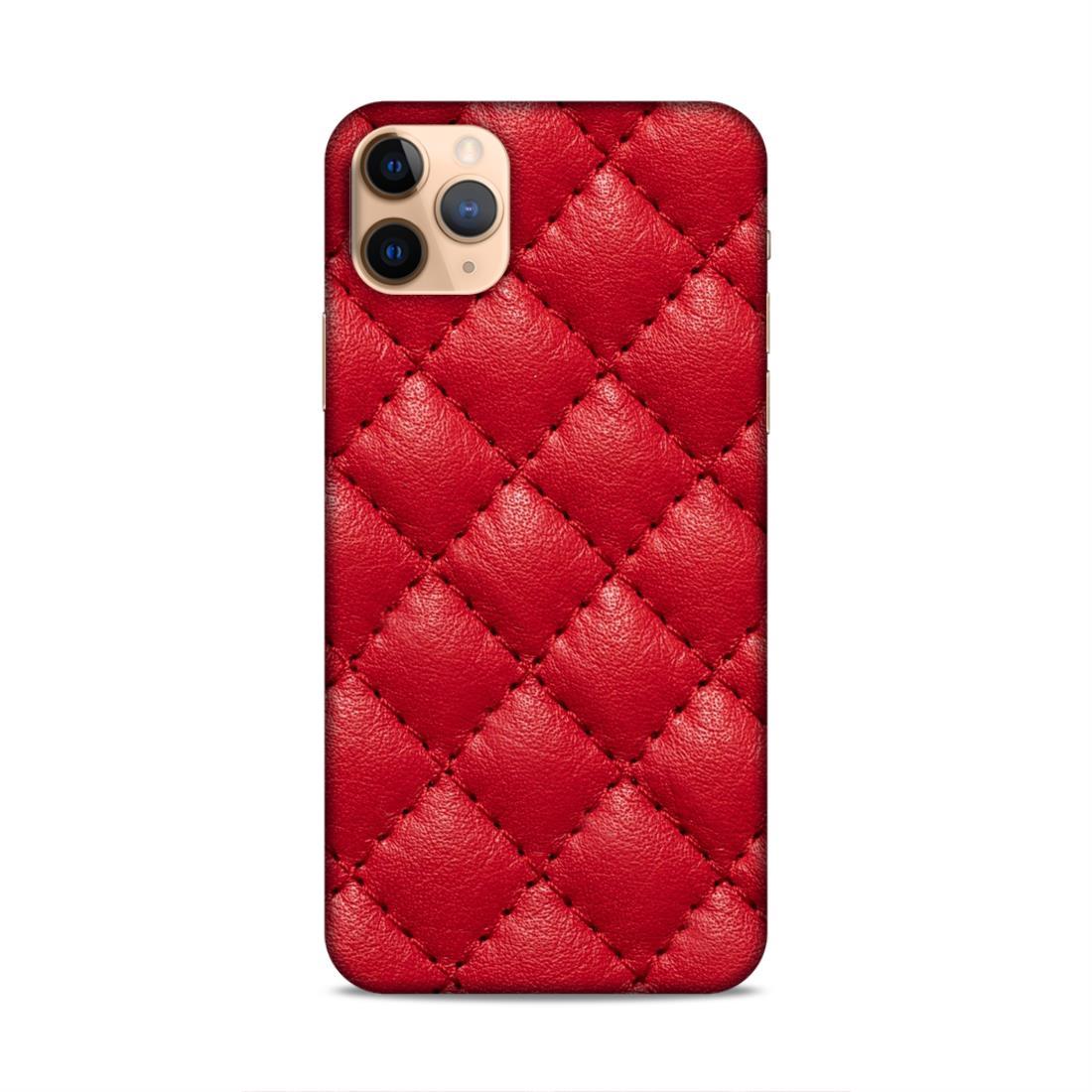 Red Square Pattern iPhone 11 Pro Phone Back Case