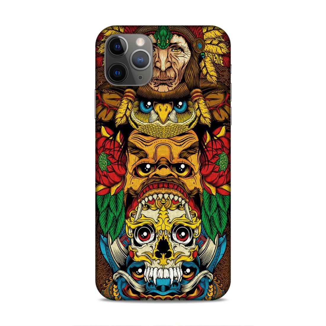 skull ancient art iPhone 11 Pro Max Phone Case Cover