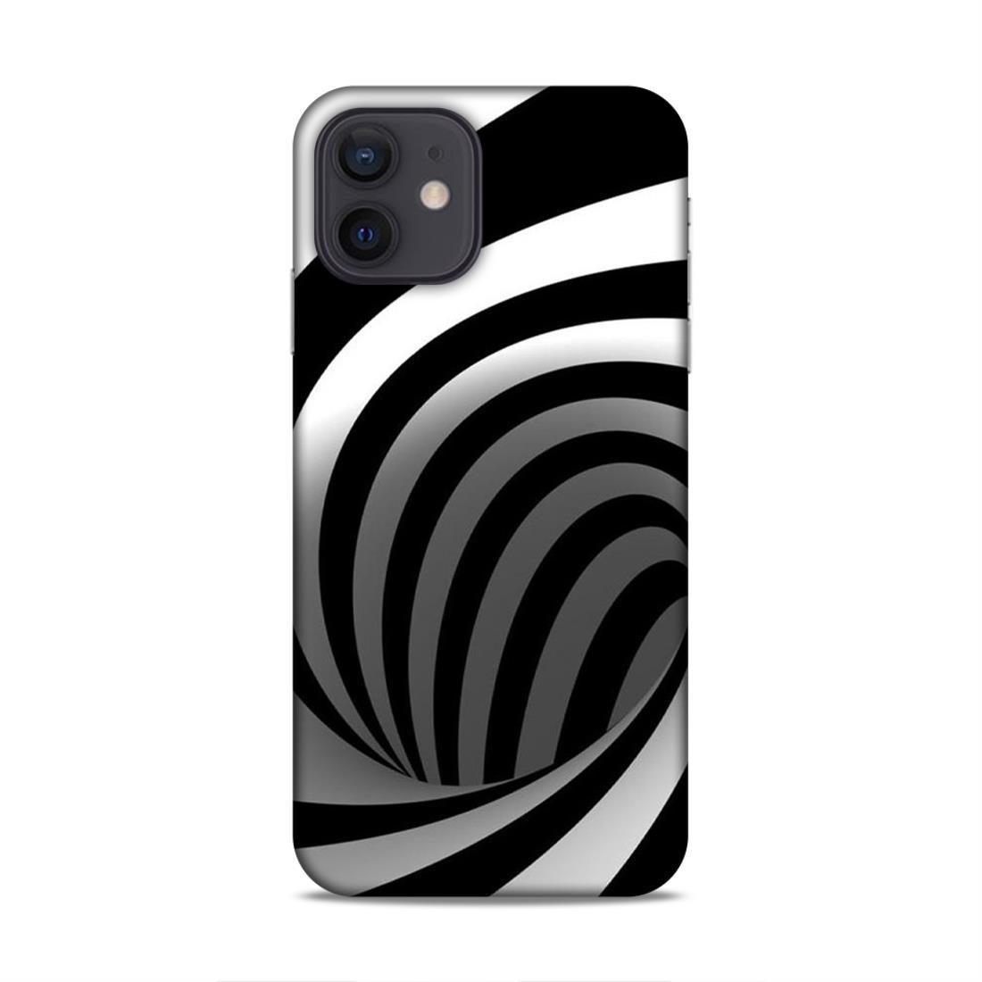 Black And White iPhone 12 Mobile Cover