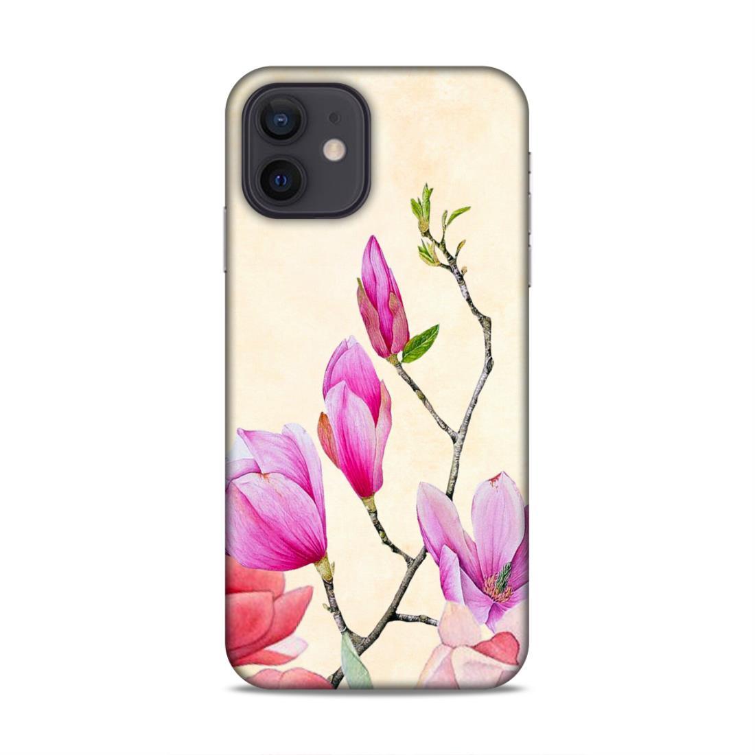 Pink Flower iPhone 12 Mobile Cover Case