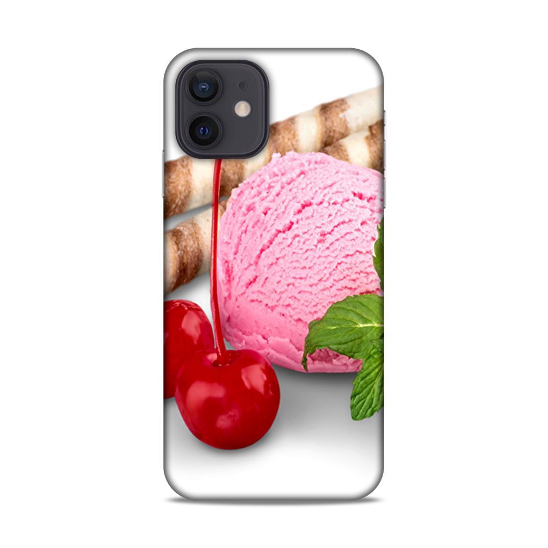 Cherry Icecream iPhone 12 Mobile Back Case