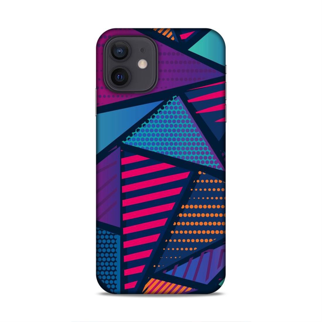 Triangle Coloured Pattern iPhone 12 Mobile Cover Case