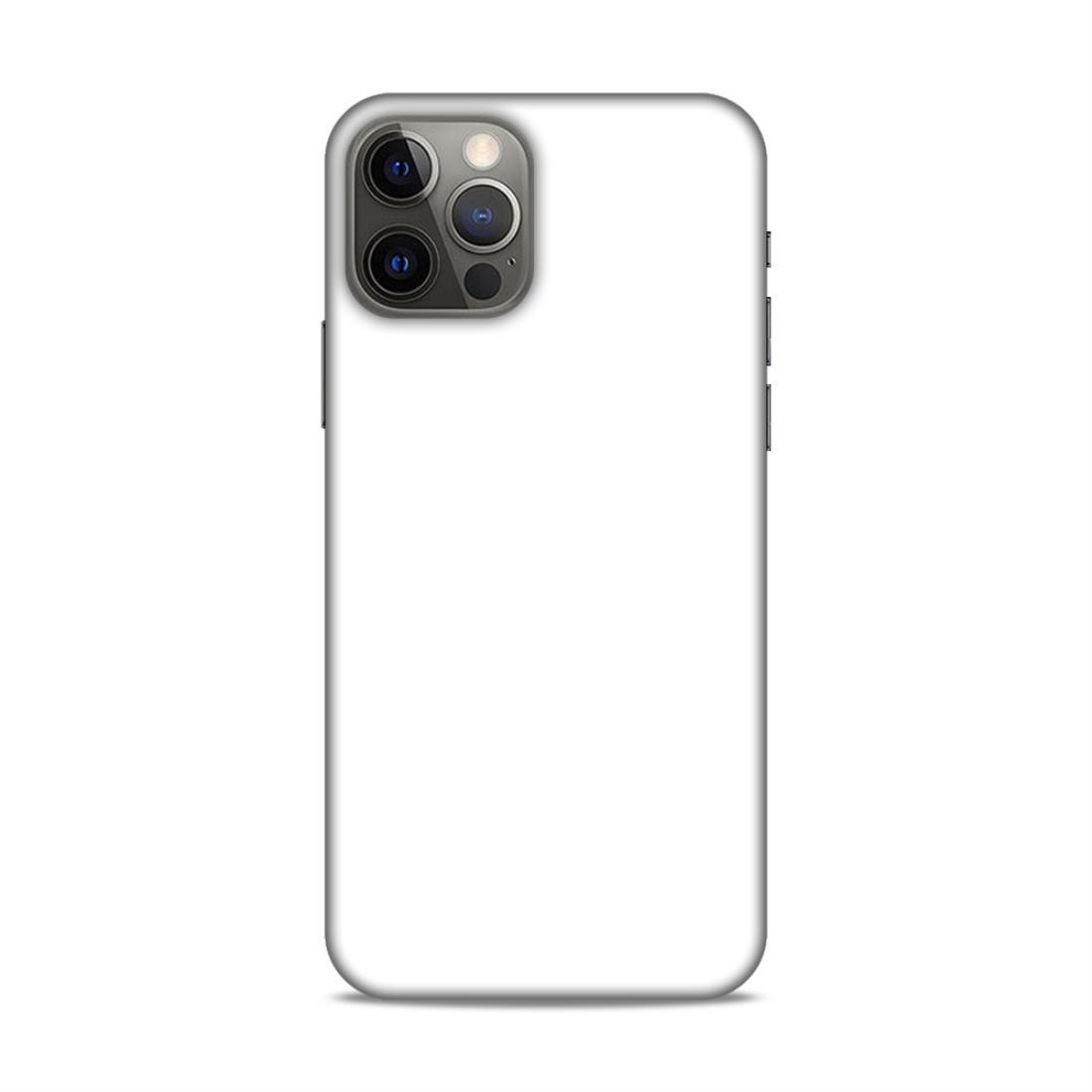 White Classic Plain iPhone 12 Pro Mobile Case Cover