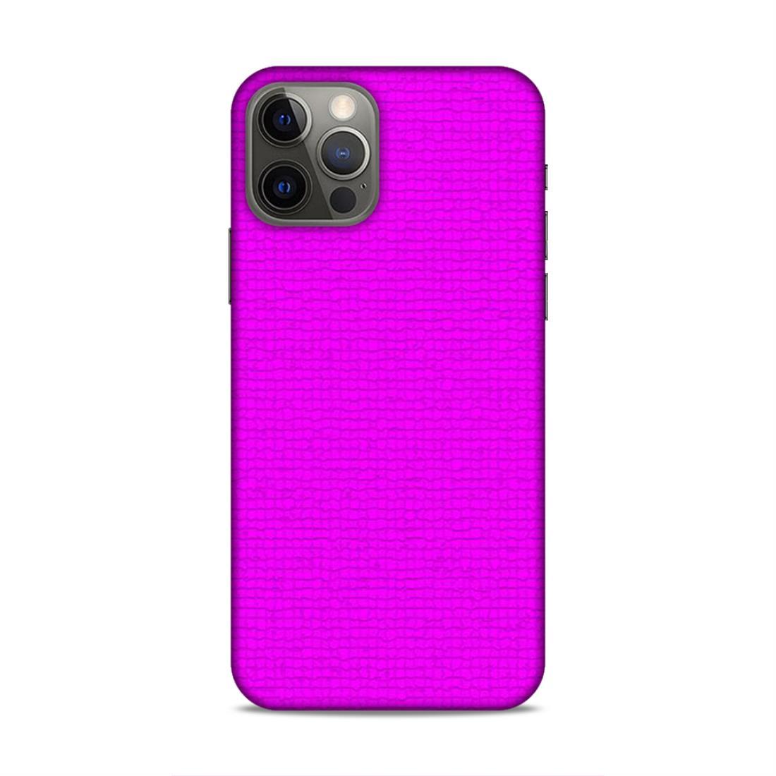 Pink Colour Pattern iPhone 12 Pro Mobile Back Case