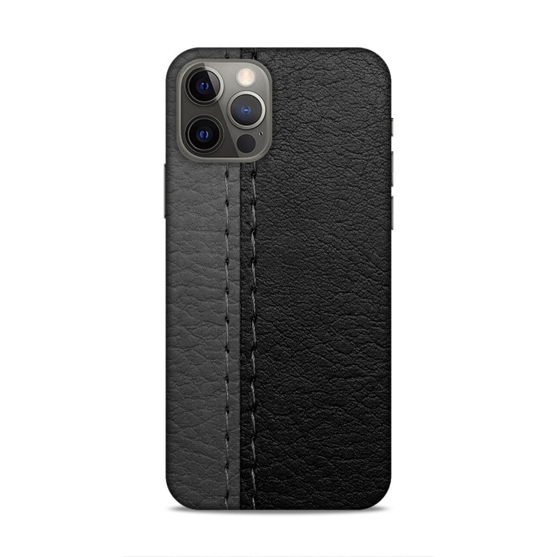 Black Grey Pattern Colour iPhone 12 Pro Phone Back Cover