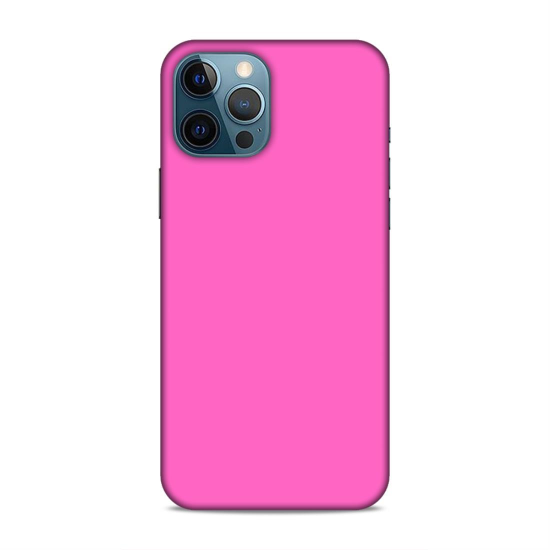 Pink Classic Plain iPhone 12 Pro Max Mobile Back Cover