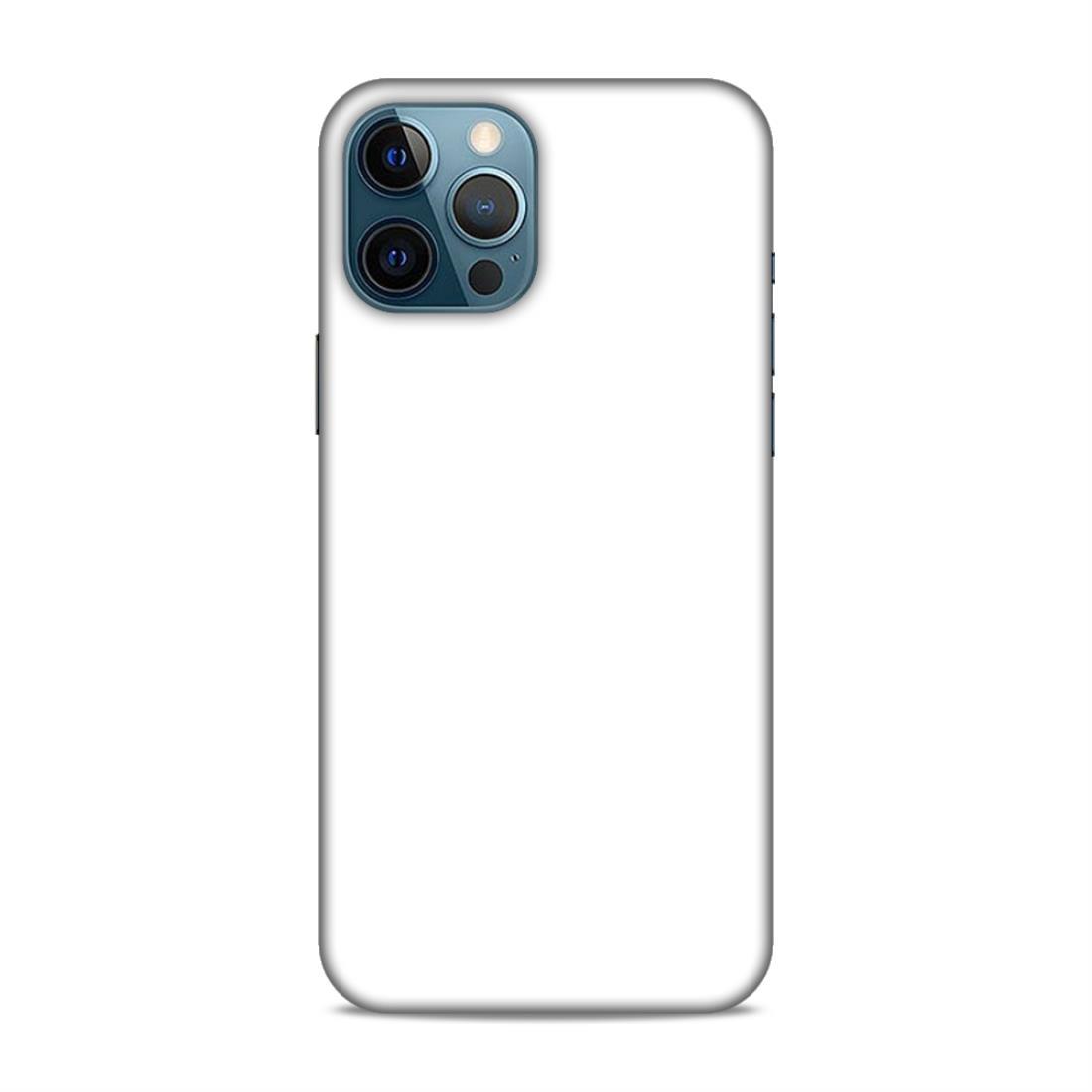 White Classic Plain iPhone 12 Pro Max Mobile Case Cover