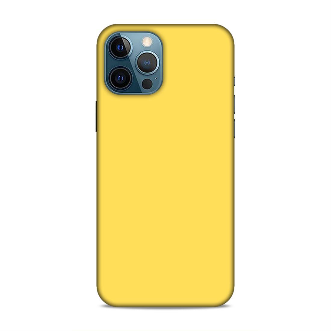 Yellow Classic Plain iPhone 12 Pro Max Phone Case Cover