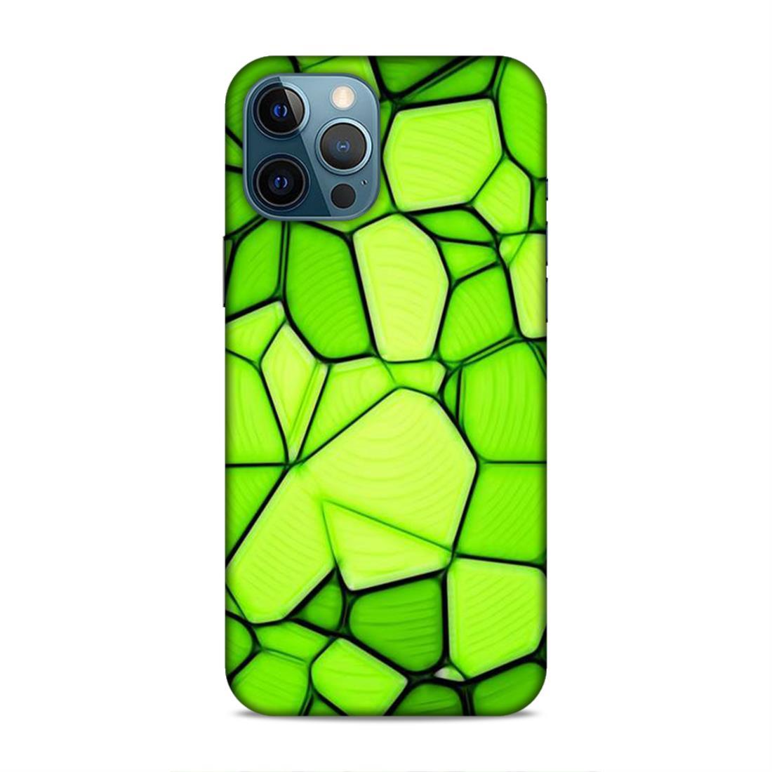 Green Stone Pattern iPhone 12 Pro Max Phone Back Case