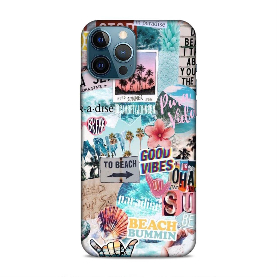 Good Vibes Multipattern iPhone 12 Pro Max Mobile Back Case